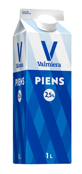 Piens 2.5% 1l, Valmiera