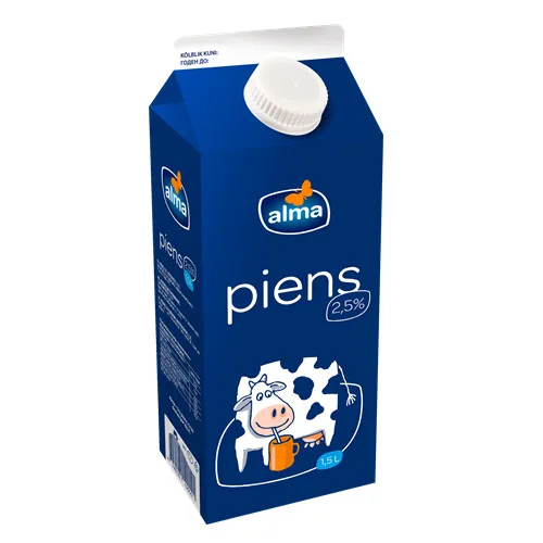 Piens 2.5% tetra 1.5l, Alma