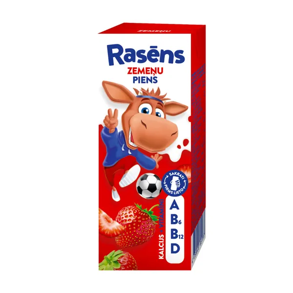 Piens Rasēns zemeņu 1.5% 200ml