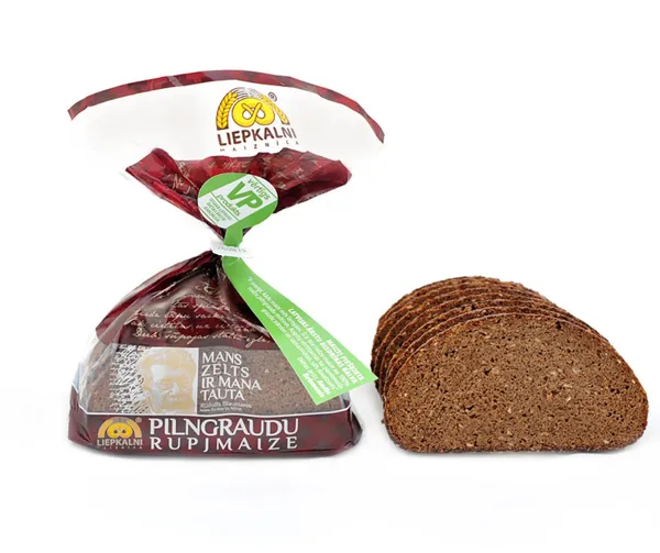 Pilngraudu rupjmaize , bez rauga, griezta 400g, Liepkalni