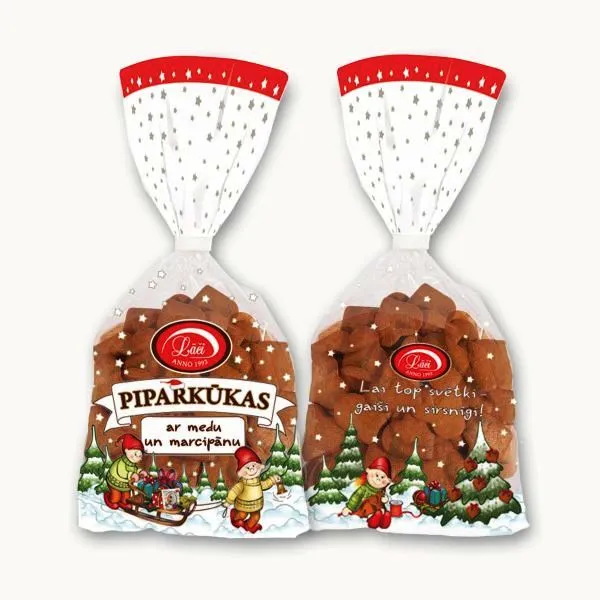 Piparkūkas ar medu un marcipānu Lāči 190g