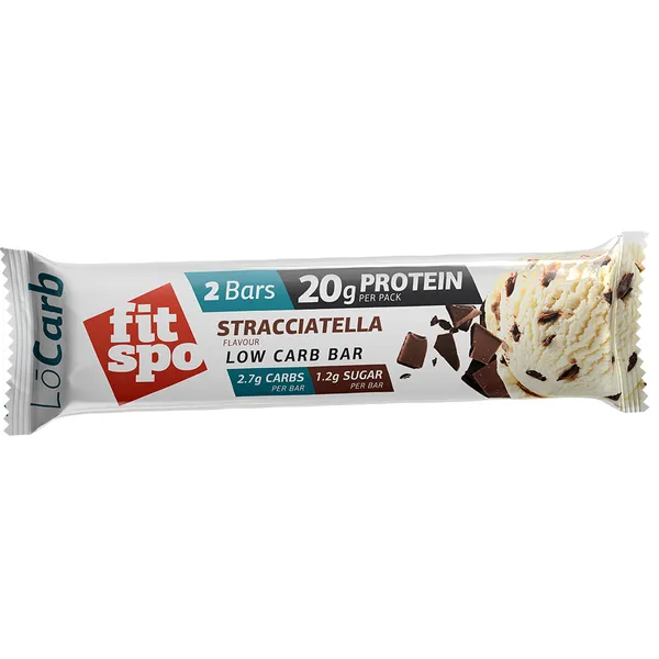 Proteīna batoniņš ar Stracciatella garšu 60g, Fit Spo
