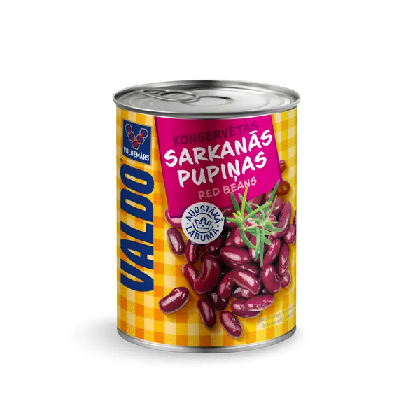Konserv. pupiņas VALDO sarkanās 400g