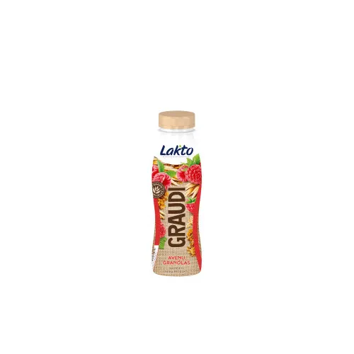 Raudzēts piena produkts avene - granola 270g, Lakto Graudi