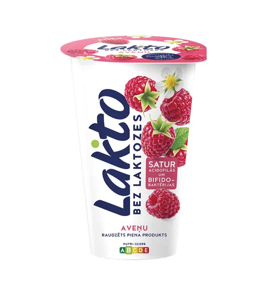 Raudzēts produkts LAKTO aveņu bez laktozes 200g