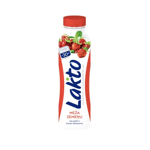 Raudzēts piena produkts, bezlaktozes, meža zemene 270g, Lakto