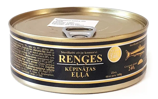 Reņģes eļļā kūpinātas 240g (168g) EO