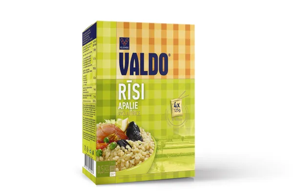 Apaļie rīsi VALDO 4x125g