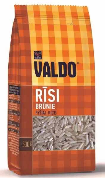 Rīsi Valdo brūnie 4x125g
