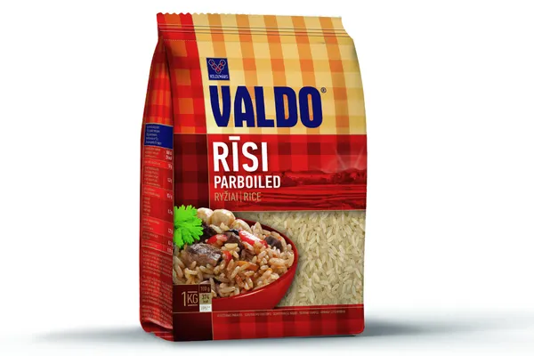 Rīsi Valdo Parboiled fasēti 1kg