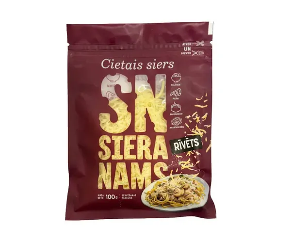 Rīvēts cietais siers 'SN' 100g