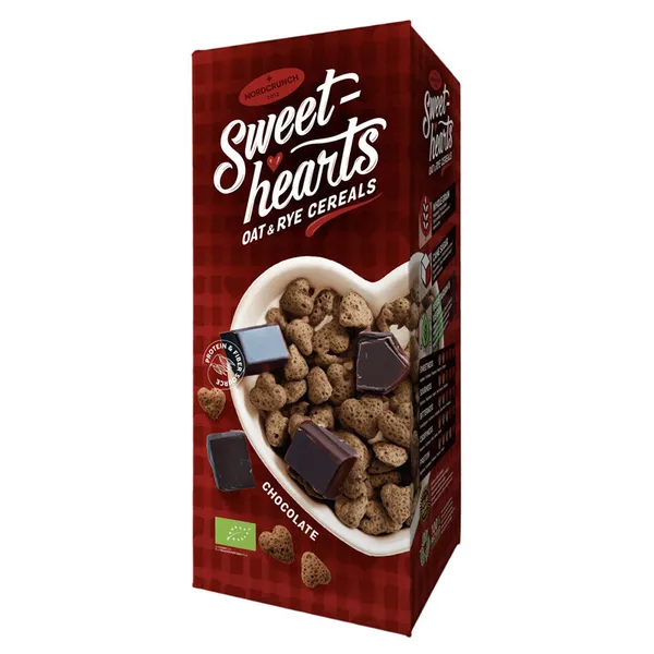 Rudzu un auzu bumbiņas ar šokolādi 150g, Sweet - hearts