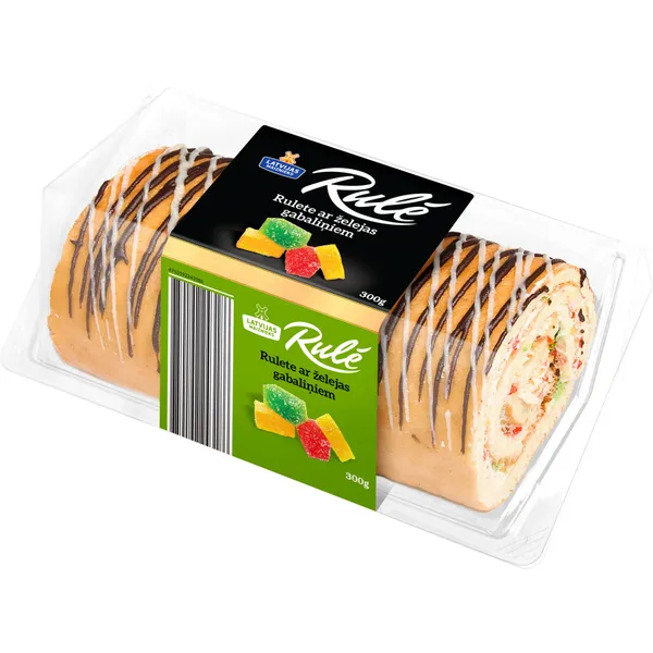 Rulete ar želejas gabaliņiem Rulē LATVIJAS MAIZNIEKS 300g