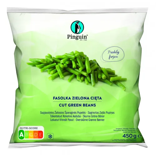 Sagrieztas zaļās pupiņas saldētas 450g, Pinguin