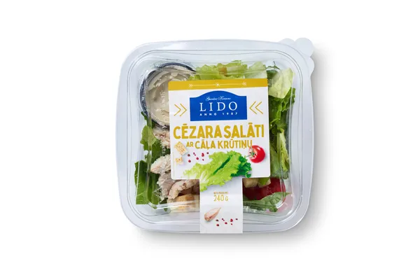 Salāti Cēzara ar cāļa krūtiņu 240g/fas R Lido