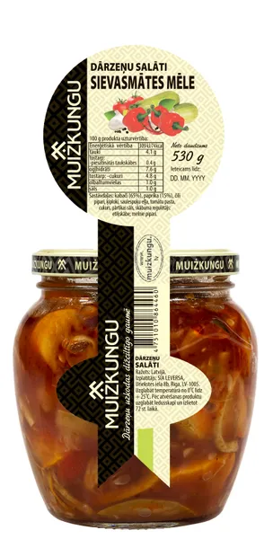 Dārzeņu salāti Sievasmātes mēle Muižkungu 530g