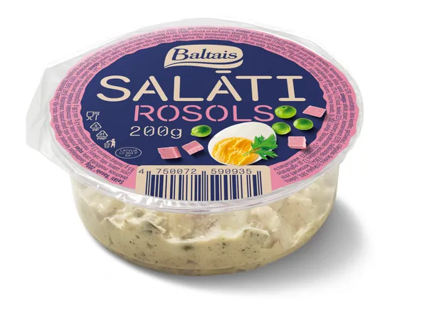 Salāti Rosols 200g, Baltais