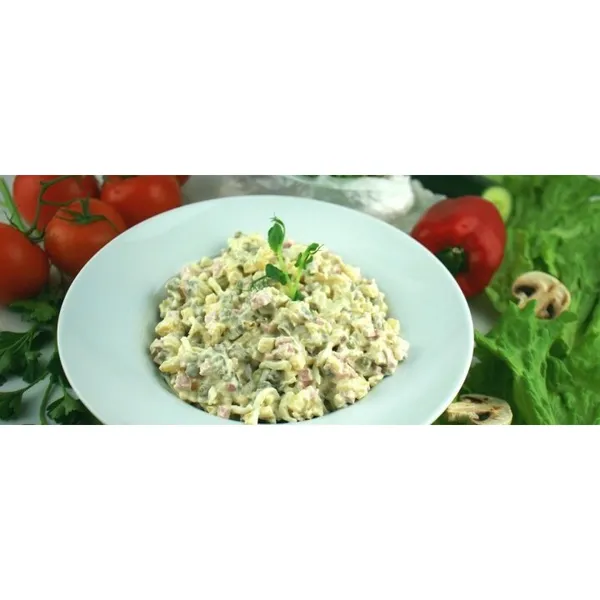 Salāti Rosols ar desu, sverami, Sala