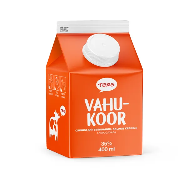 Saldais krējums 35% bez laktozes 400ml, Tere