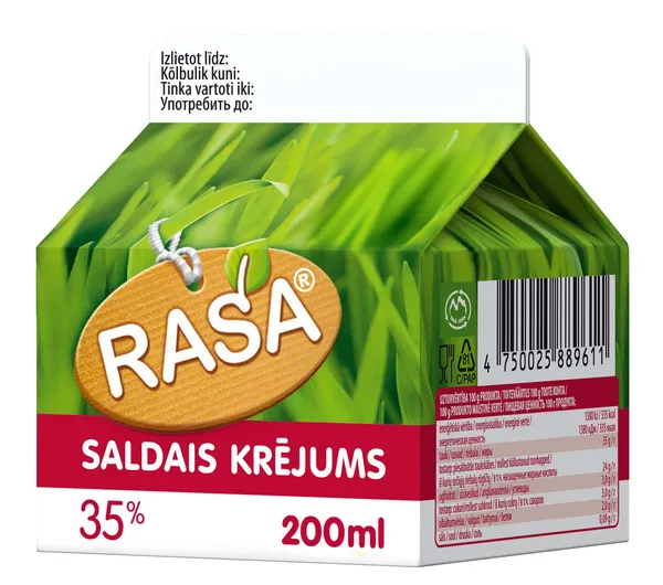 Saldais krējums Rasa 35% 200ml