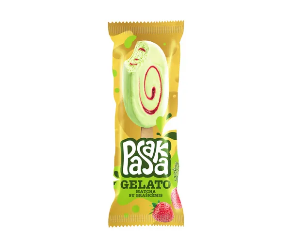 Saldējums ar japāņu zaļ.tēja mačas un zem., 90ml/67g, Pasaka Gelato