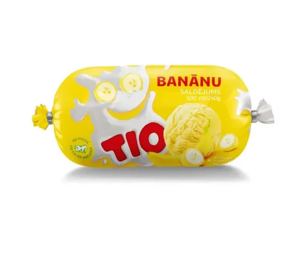Saldējums banānu 500ml/240g, Tio