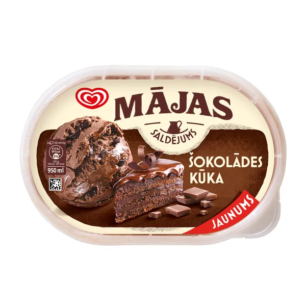 Saldējums krējuma Brownie 825ml/ 456g, Mājas