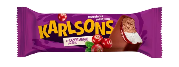 Saldējums Karlsons dzērveņu 100ml/75g