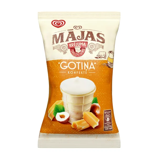 Saldējums krējuma Mājas Gotiņa 120ml/66g, Ingman