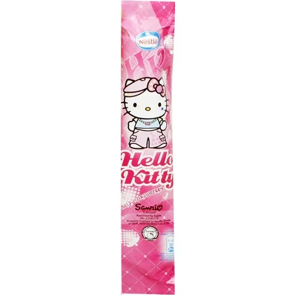 Saldējums Nestle Hello Kitty ar vaniļ.garšu un zemeņu ogu 35ml