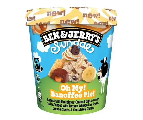 Saldējums OhMy! Banoffe Pie 427ml/ 353g, Ben  and  Jerry's