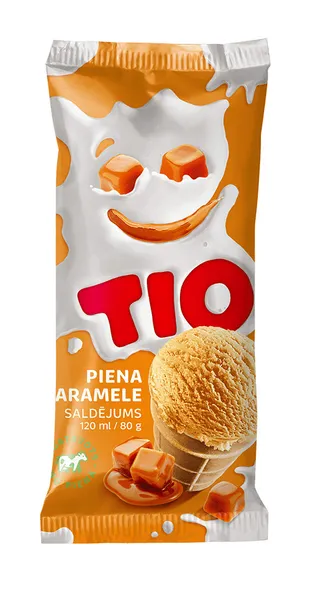Saldējums Tio piena karamele 120ml/80g