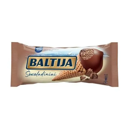 Saldējums šokolādes ar vafeļu gab. Baltija 140ml/ 81g, Ingman