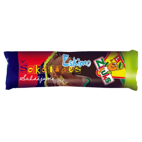 Saldējums šokolādes Eskimo 90ml/ 45g, Zīļuks