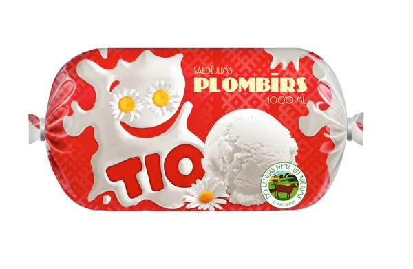 Saldējums Tio plombīrs 1000ml/450g