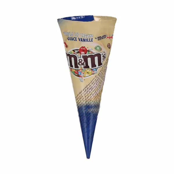 Saldējums vaniļas vafeļu konusā 110ml/ 59g, M and M's