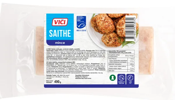 Saldēta saidas maltā gaļa 490g, Viči