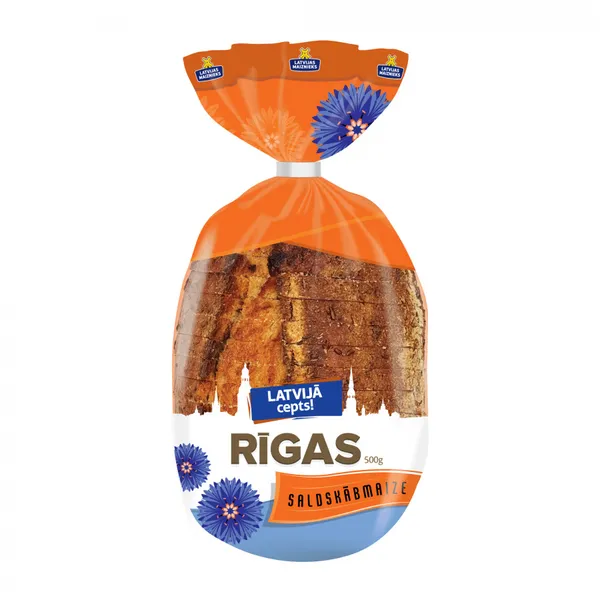 Saldskābmaize Rīgas Latvijā cepts! 500g, Latvijas Maiznieks