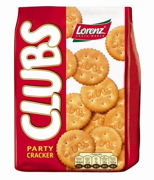 Krekeri Lorenz Party Clubs sālīti 150g
