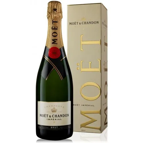 Šamp. Moet  and  Chandon Brut Imperial ar dāvanu kasti 12% 0.75l