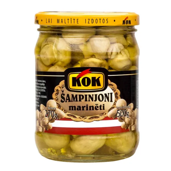 Marinēti šampinjoni KOK 500g