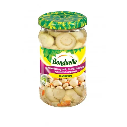 Marinēti šampinjoni Traditional Bonduelle, 280 g / 165 g