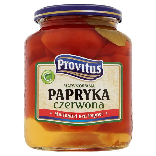 Sarkanā paprika marinādē 600g (270g), Provitus