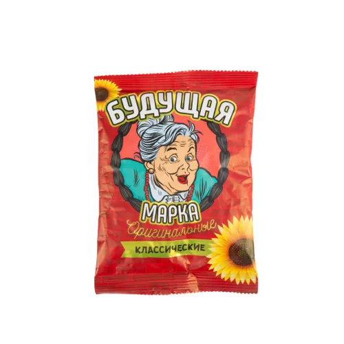 Saulespuķu sēklas melnas, grauzdētas, ar sāli 100g, Budushaja Marka