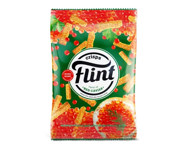 Sausiņi kviešu rudzu Sarkano ikru 50g, Flint