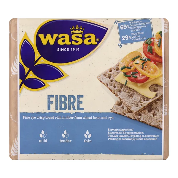 Sausmaizītes rudzu WASA Fibre 230g