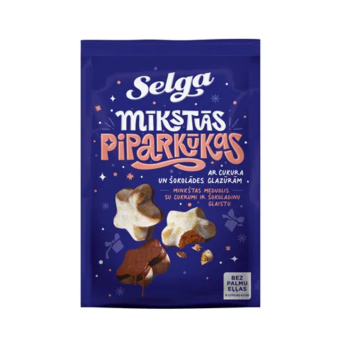 Piparkūkas mīkstās SELGA Zvaigznītes 250g
