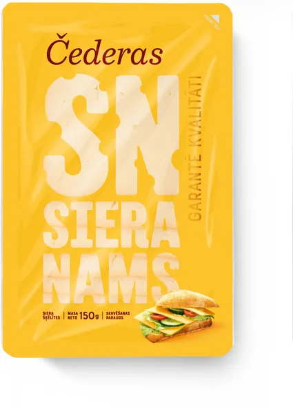 Siers Siera nams Čederas šķēlītēs 150g