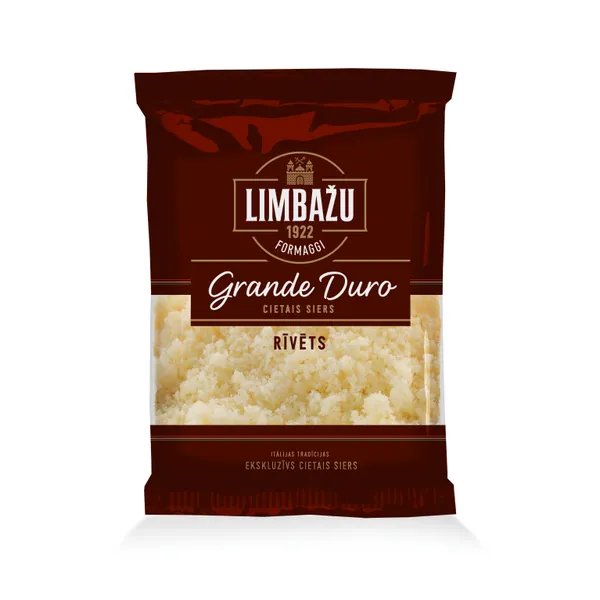 Siers cietais Grande Duro rīvēts 100g, Limbažu Formaggi