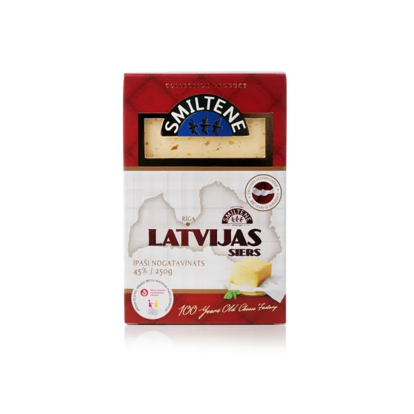 Siers Premium Latvijas 45% 250g, Smiltene